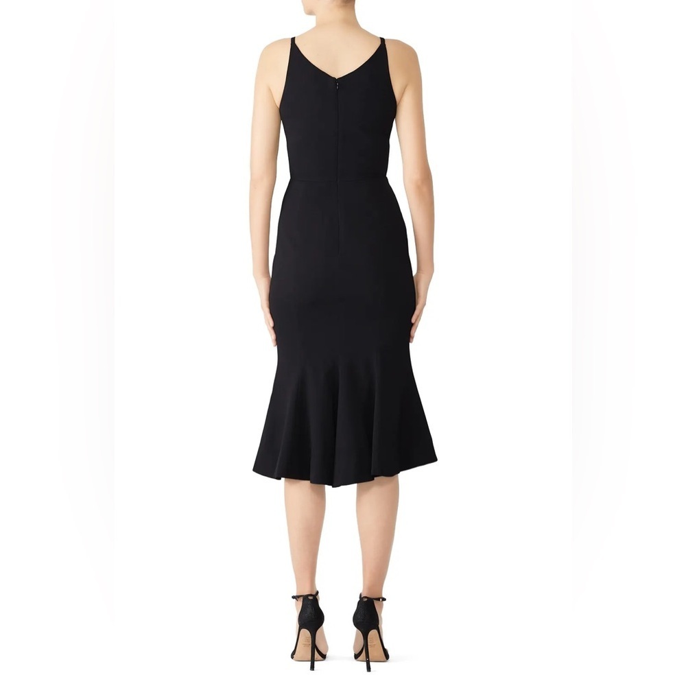 Isabelle midi dress Dress the Population sz large Black Spaghetti Strap Sheath - Picture 3 of 12